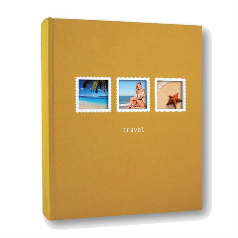 Positano 7.5×5 Slip In Photo Album | Orange | 200 Photos | Memo