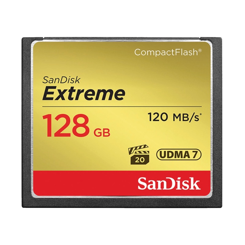 SanDisk 128GB Extreme 120MB/s CompactFlash Memory Card