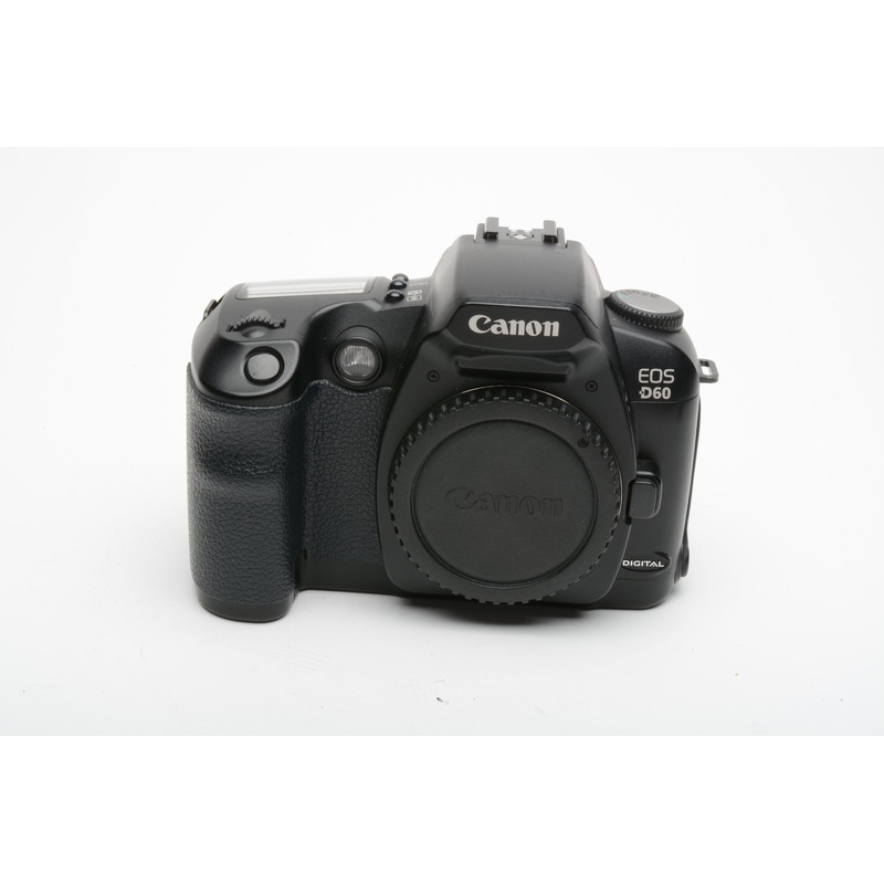 Canon EOS D60 DSLR Body, batt+charger+strap, tested, clean, +CF card