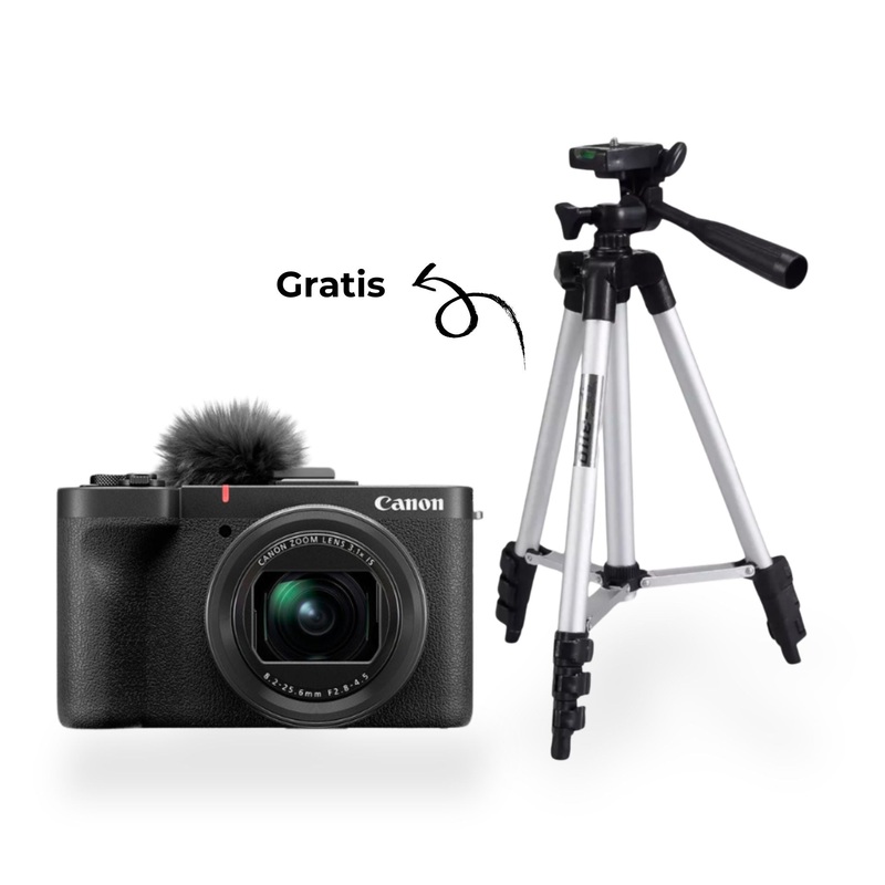Cmara Digital Canon V1 + Tripie WT-3110A de Regalo