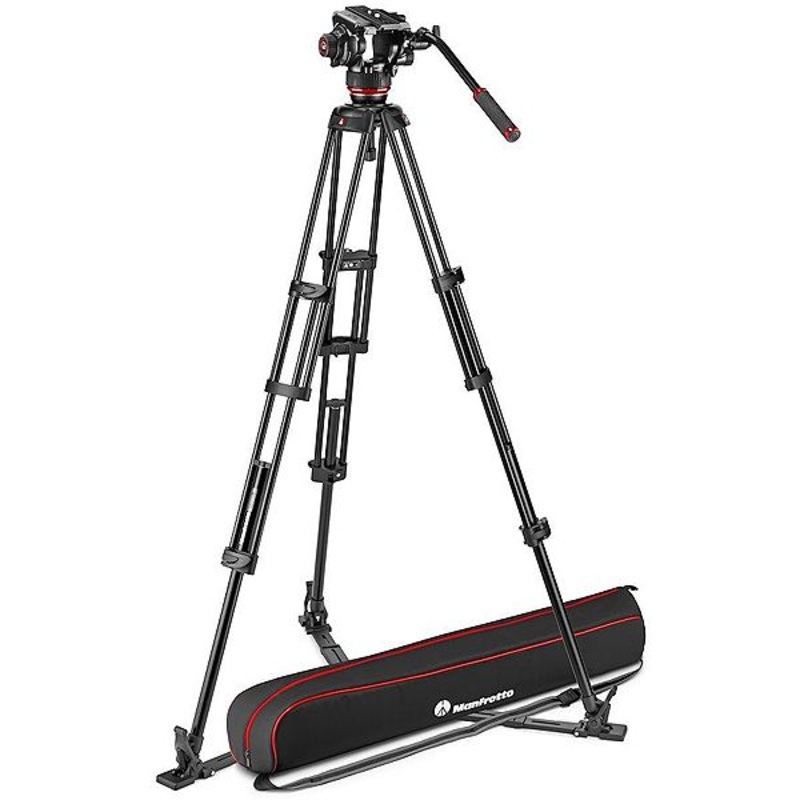 Manfrotto MVK504XTWINGA Video Kit 504X Head + Alu Twin Leg GS Tripod + Padded Bag