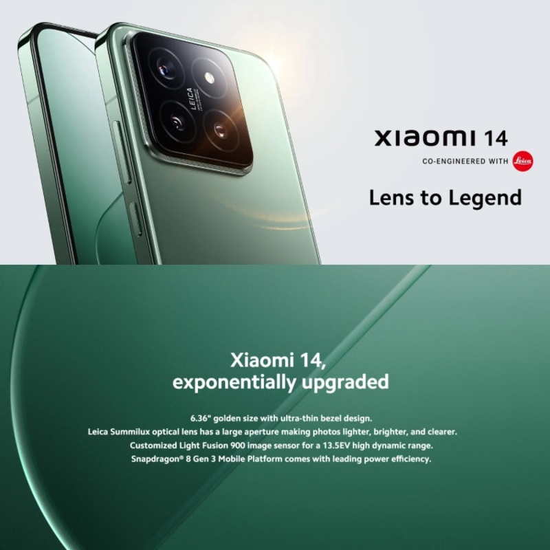 Xiaomi 14 5G Dual SIM 12GB+512GB (Global Version) Black