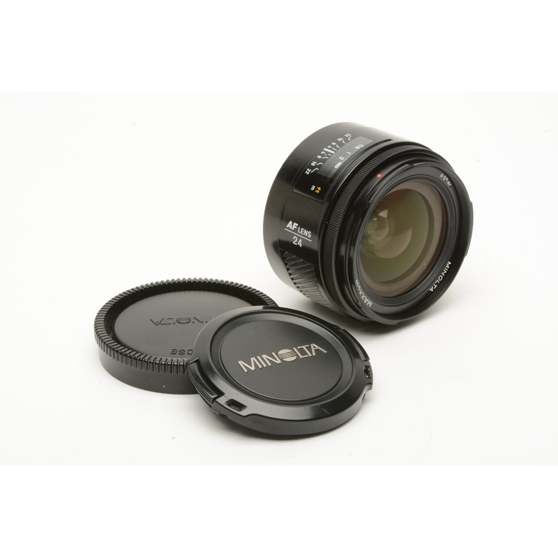 Minolta Maxxum AF 24mm f/2.8 Lens w/Caps