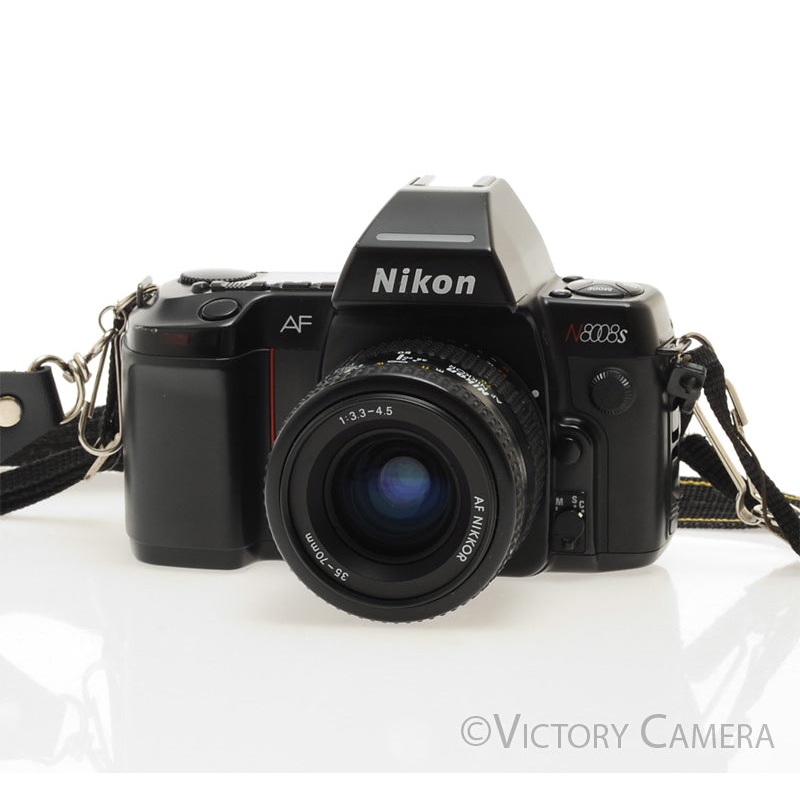 Nikon N8008s AF SLR 35mm Film Camera w/ 35-70mm Zoom Lens  [EXC+]