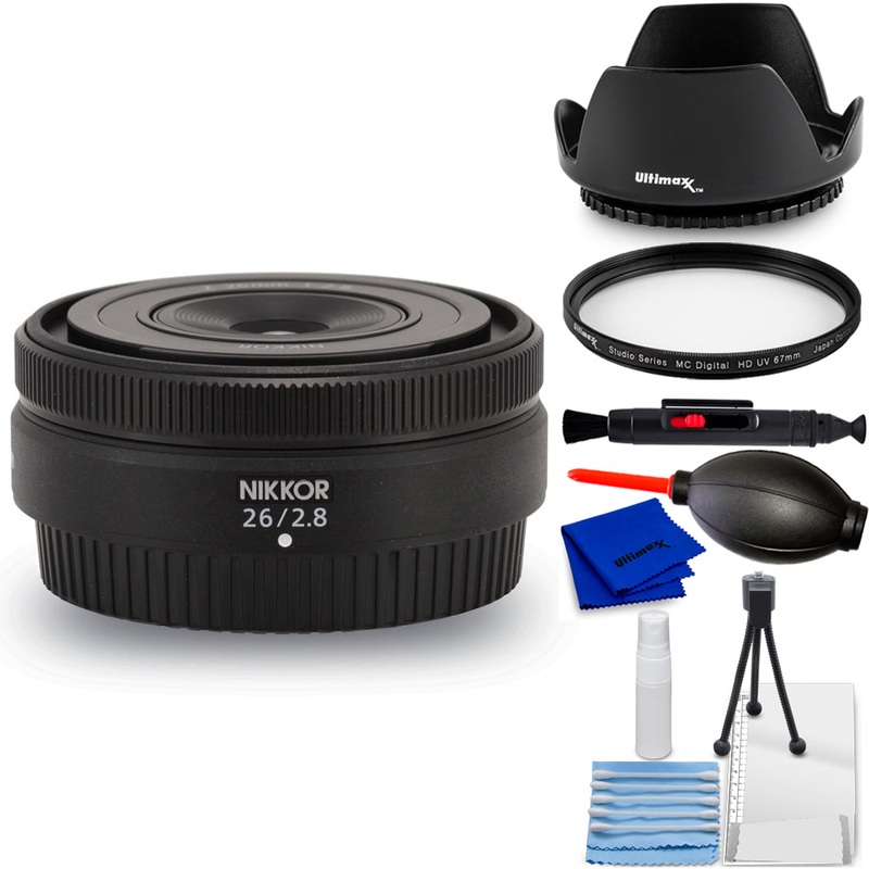 Nikon NIKKOR Z 26mm f/2.8 Lens (Nikon Z) 20116 – 7PC Accessory Bundle