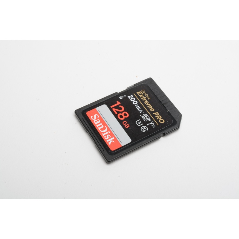 Sandisk Extreme Pro 128GB SD Card 200MB/s w/ Jewel Case, Formatted