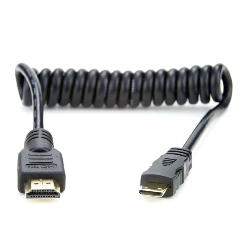 Atomos Coiled Cable HDMI C to HDMI, 30cm
