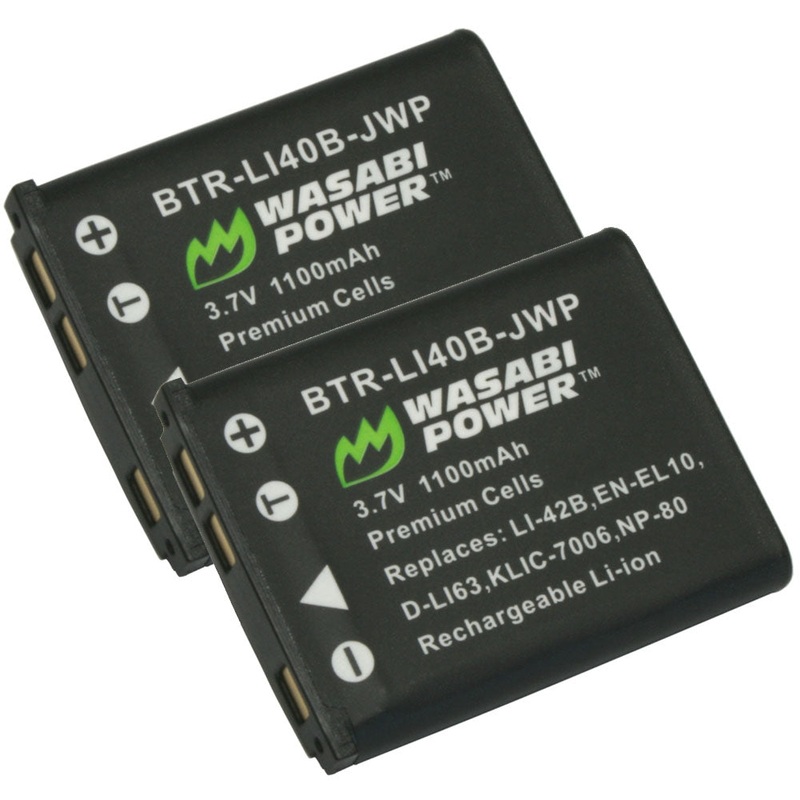 Fujifilm NP-45, NP-45A, NP-45B, NP-45S Battery (2-Pack) by Wasabi Power