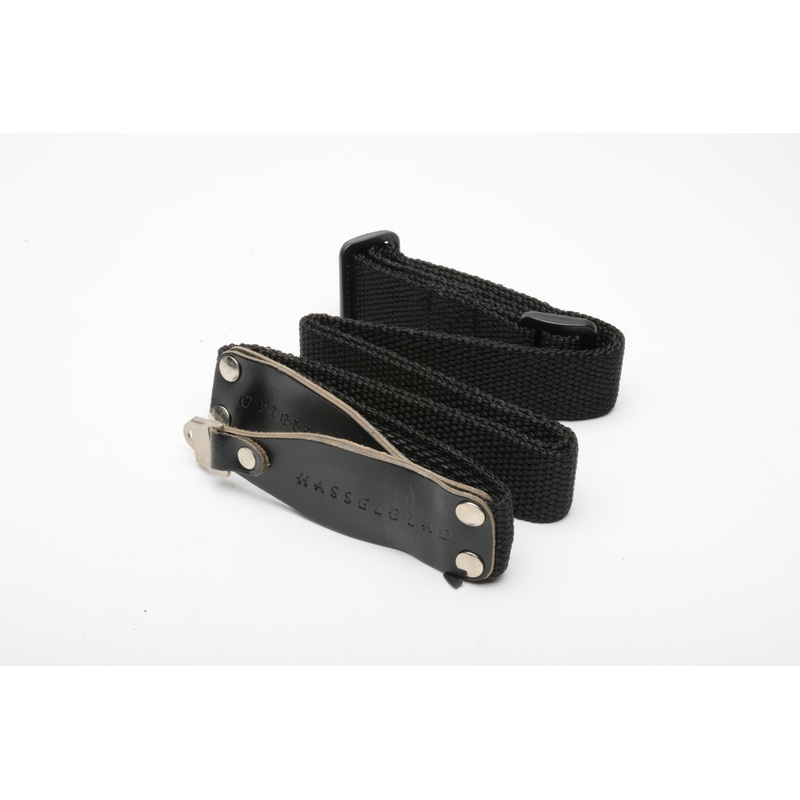 Hasselblad 1″ wide adjustable neck strap w/metal clips, very clean, Mint-