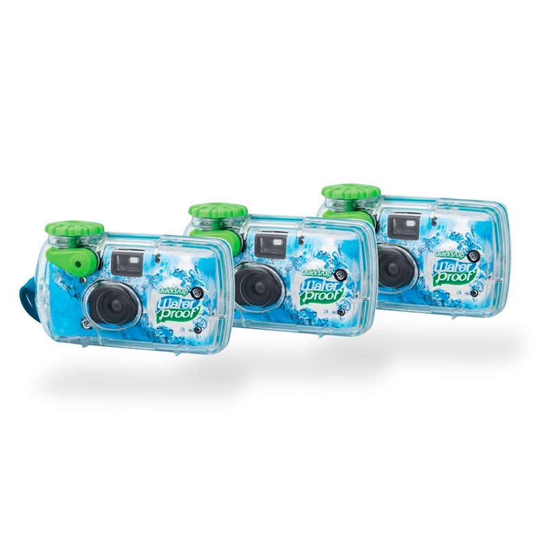 Kit 3 Cmaras Desechables WaterProof QuickSnap Marine Fuji