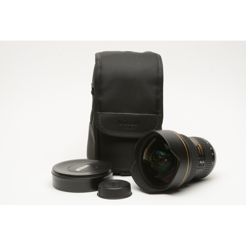 Nikon AF-S Nikkor 14-24mm f/2.8 G ED N w/Case, Caps