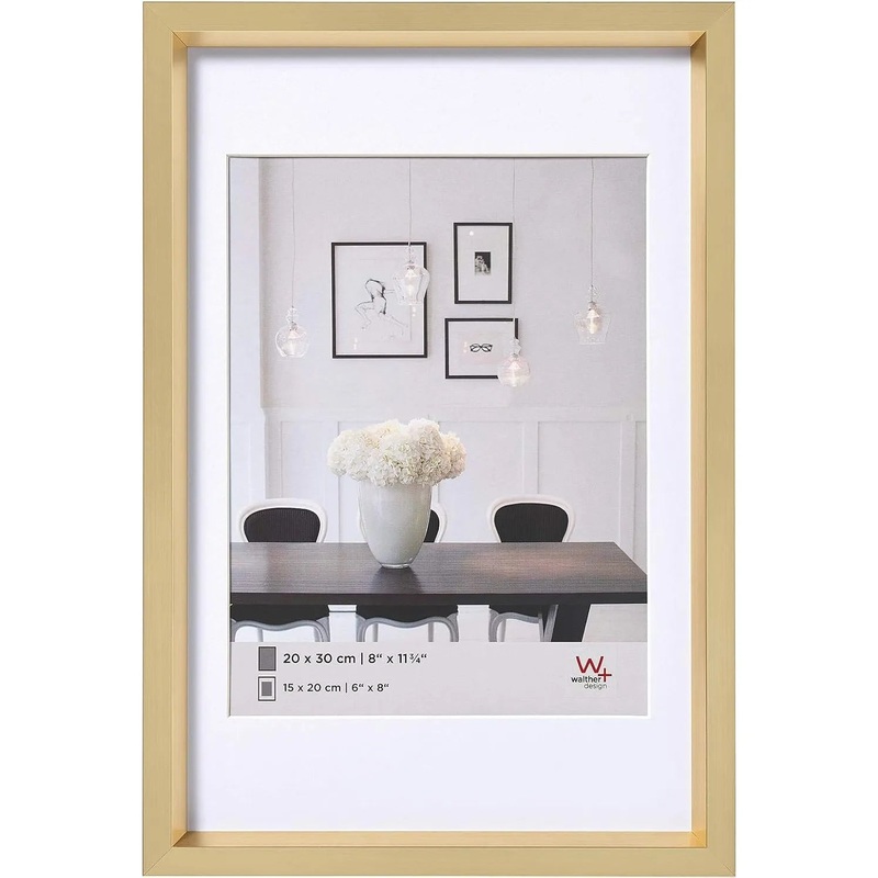 Walther Steel Style Photo Frame Gold 24×16 Inch
