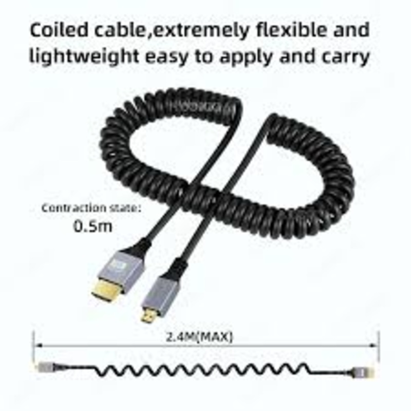 CABLE HDMI A MICRO DE ROSCA 2.4M