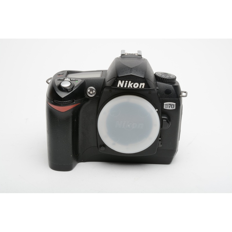 Nikon D70 DSLR body w/2batts, charger, strap, CF card, 16K Acts, Great