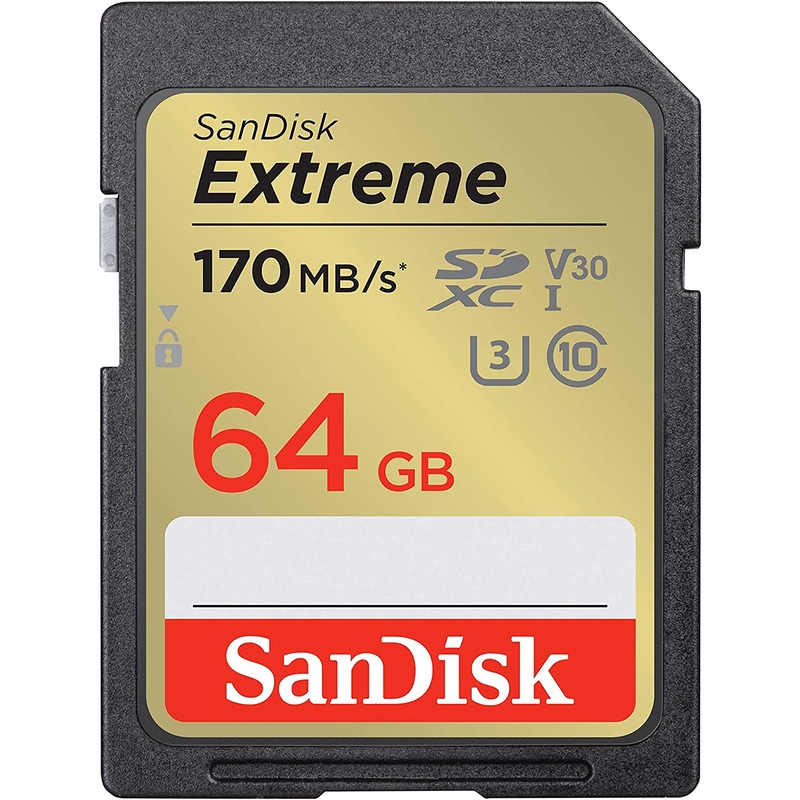 SanDisk 64GB Extreme UHS-I SDXC Memory Card – SDSDXV2-064G-GNCIN