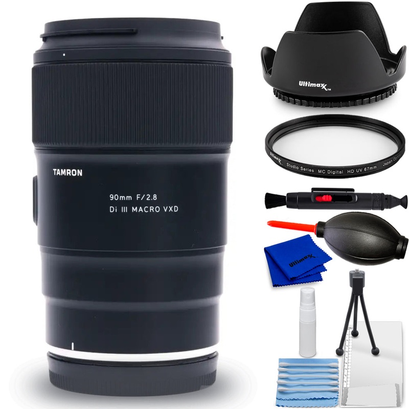 Tamron 90mm f/2.8 Di III VXD Macro Lens (Nikon Z) AFF072Z700 – 7PC Accessory Kit