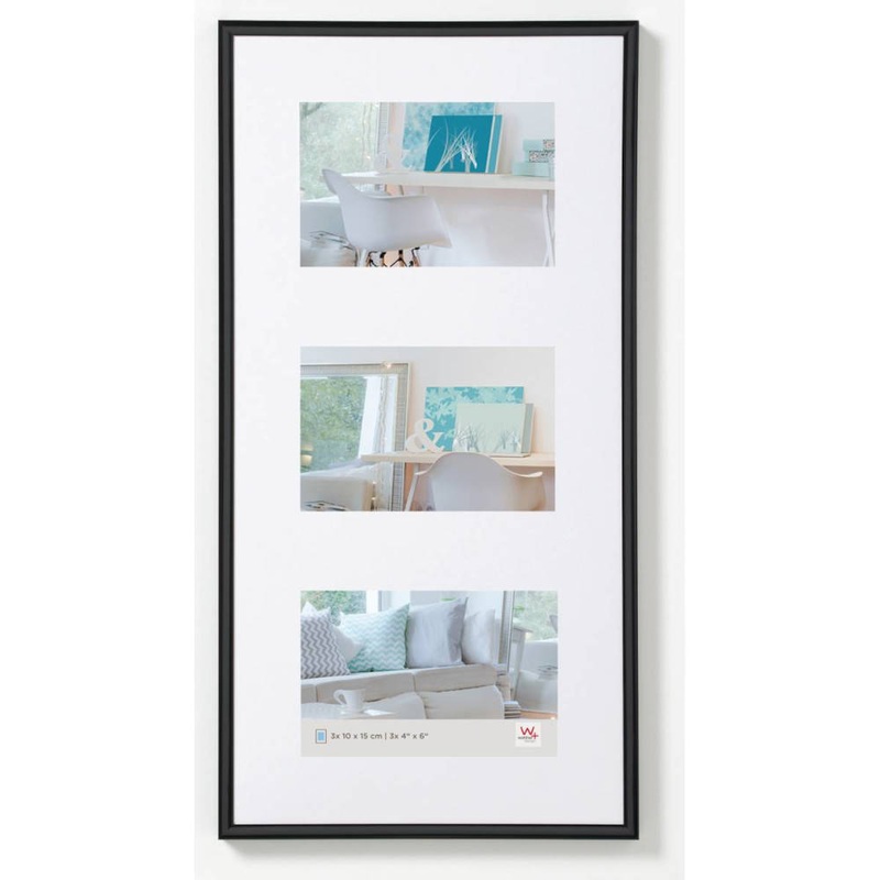 Walther New Lifestyle Photo Frame Black 23×11 inch – (Insert for 3x 8×6 inch)