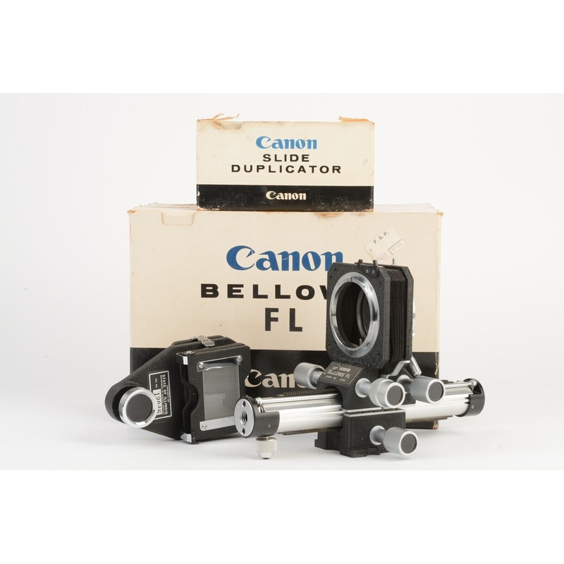 Canon Bellows FL, Caps, +Slide Duplicator, Very Clean, Boxed