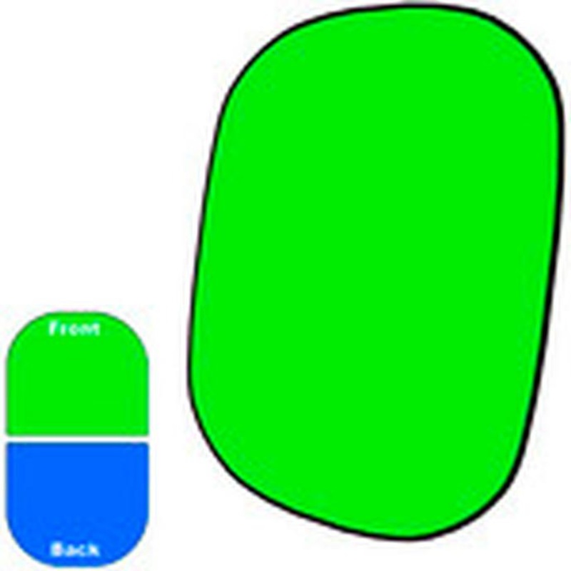 Savage Collapsible (60 x 72″, Chroma Green/Blue)
