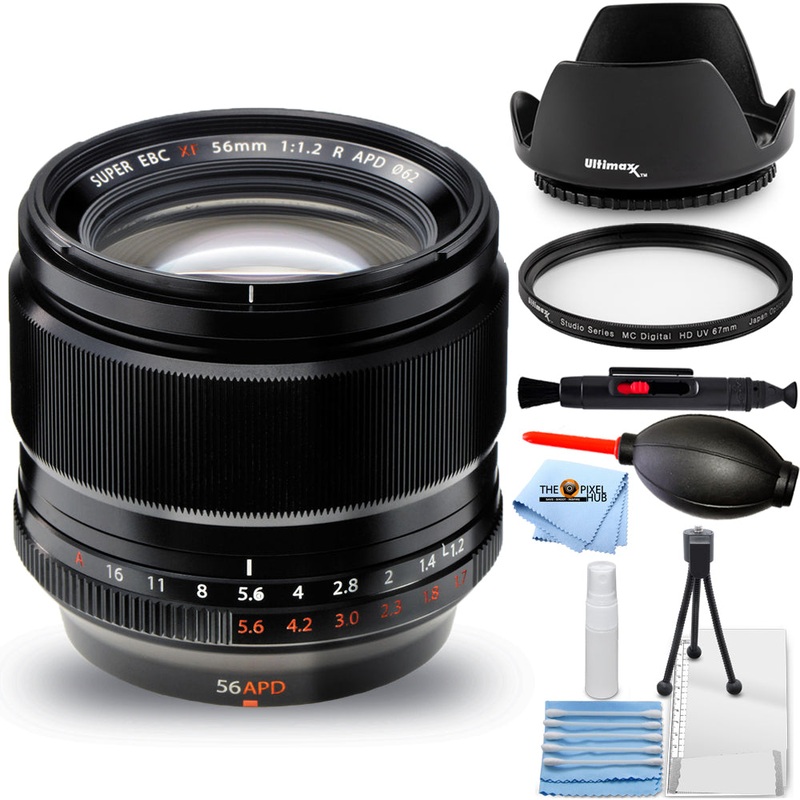 Fujifilm XF 56mm f/1.2 R APD Lens 16443058 – Essential UV Filter Bundle