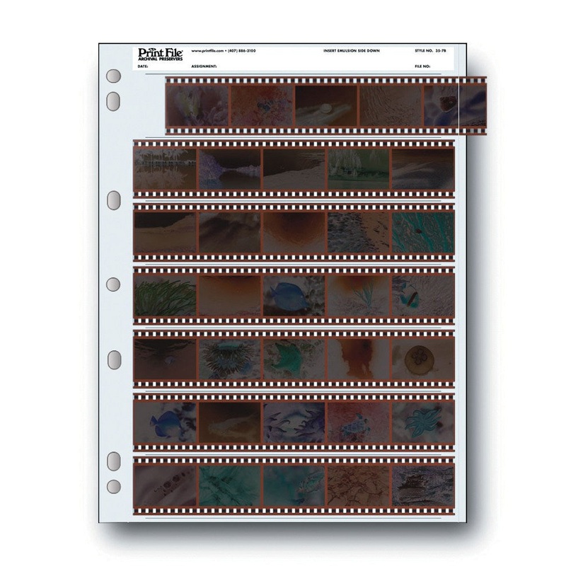 Print File 35-7B Archival Storage Negative Pages – 25 Pack