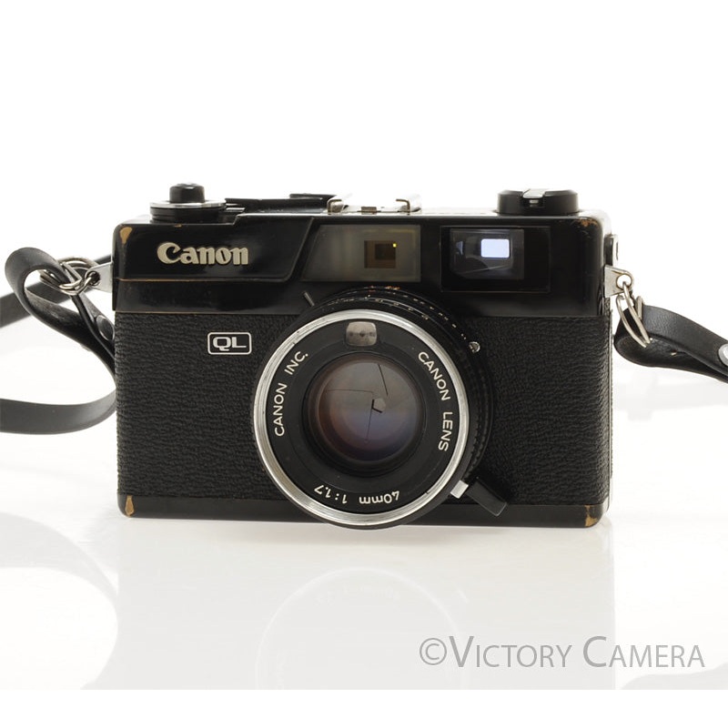Canon Canonet QL 17 QL-17 Black Rangefinder Camera w/ 40mm f1.7 Lens [EXC]