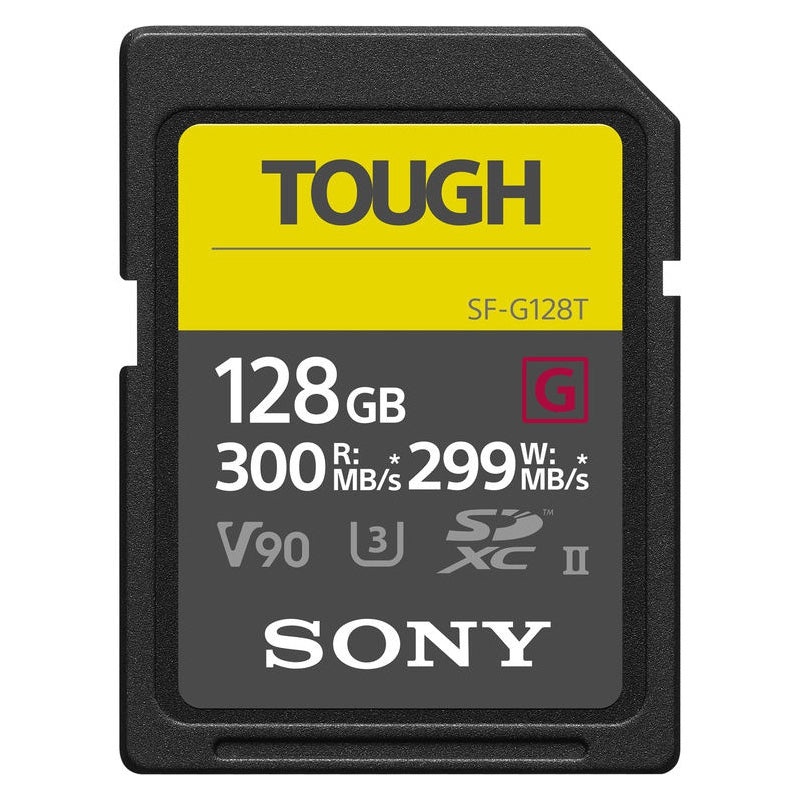 Sony SF-G Series TOUGH 128GB 300MB/s SDXC UHS-II – SFG1TG