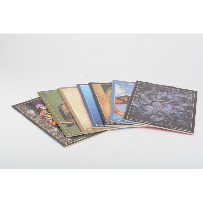7x Leica Fotografie 1984 Issues Magazines, Clean and Complete