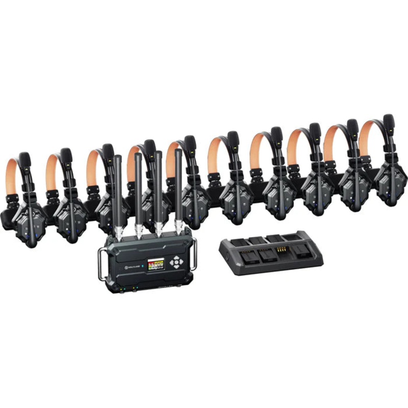 Hollyland Solidcom C1 Pro Roaming Hub 10S – 10-Person Noise Cancelling Headset Intercom