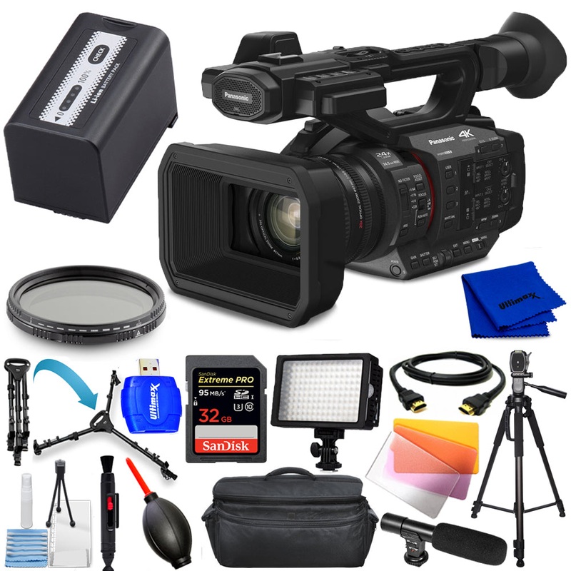 Panasonic HC-X2 4K Camcorder – 12PC Accessory Bundle