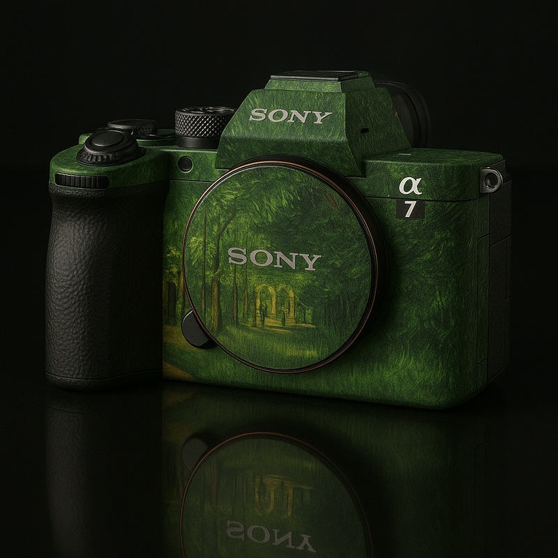 Romantic Forest Camera Skin Wrap – Artistic Vintage Texture for Universal Fit