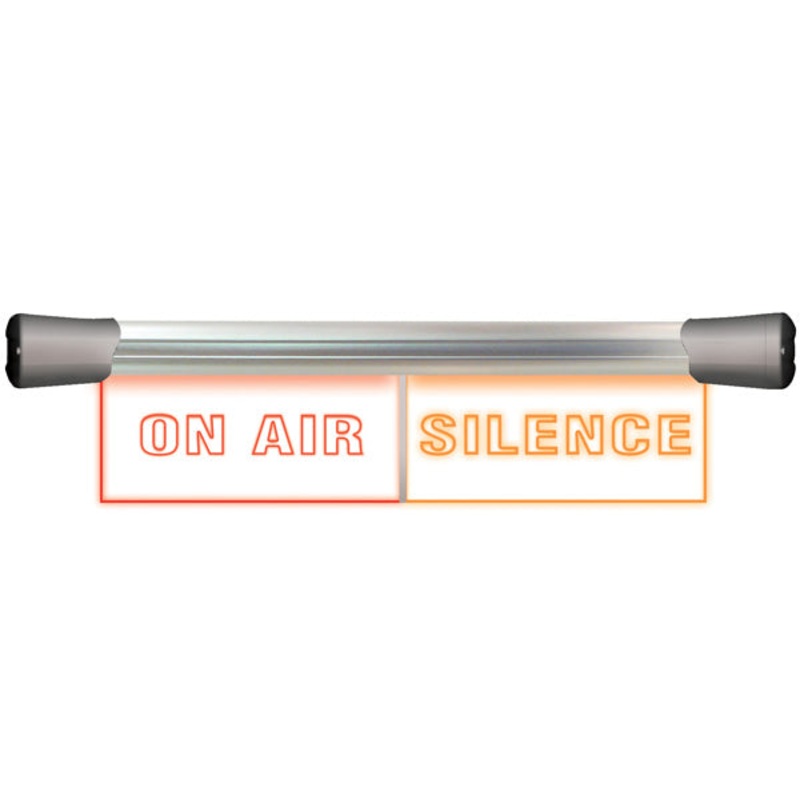 Sonifex LD-40F2ONA-SIL LED Twin Flush Mounting 2 x 20cm ON AIR & SILENCE Sign