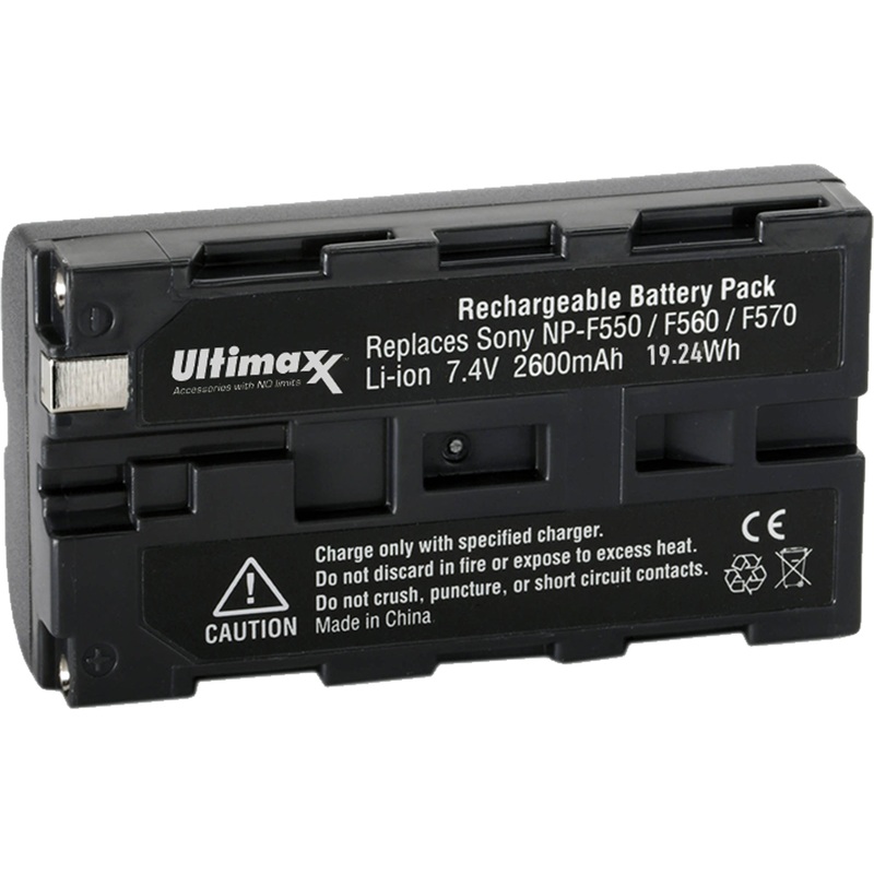 Ultimaxx Replacement Battery for Sony F550/F560/F570 – 2600 mAh
