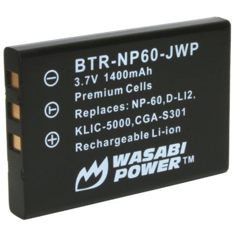Pentax D-LI2, D-L12 Battery by Wasabi Power