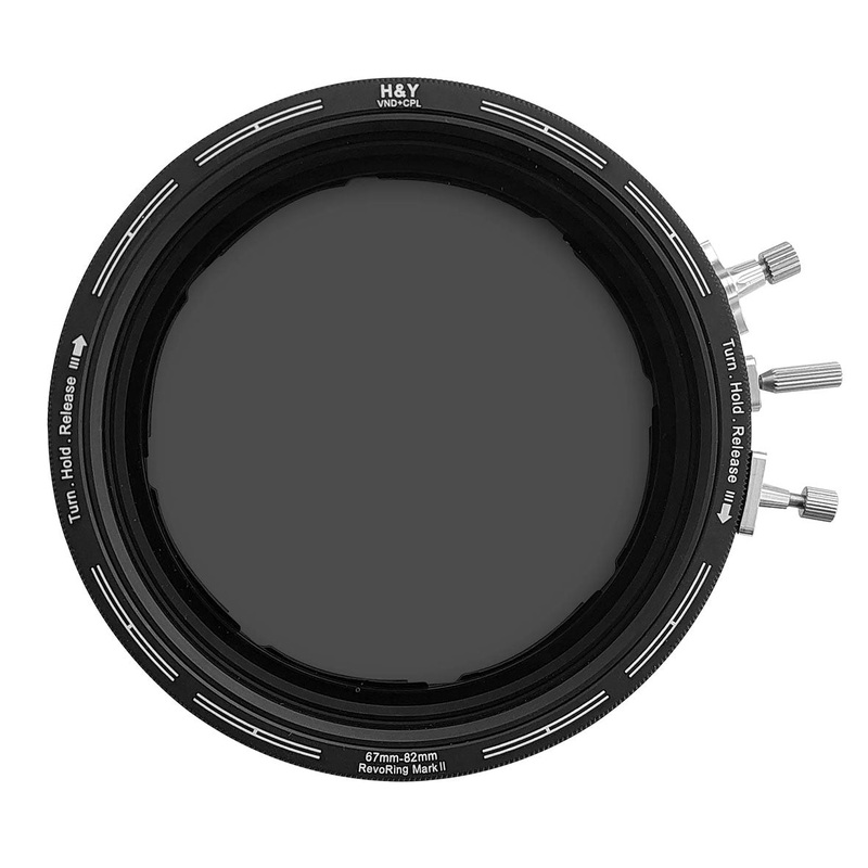 H&Y REVORING Variable Neutral Density ND3-1000 + Circular Polarizer 67-82mm Mark II RNC82-II