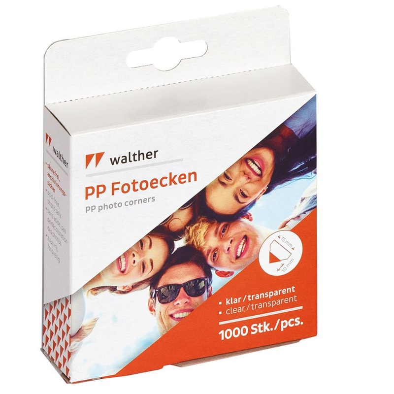 Walther Photo Corners for Traditional Photo Albums – 1000pcs