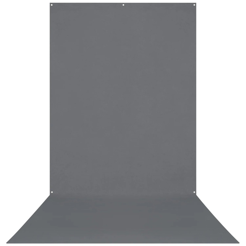 Westcott X-Drop Wrinkle-Resistant Sweep Backdrop – Neutral Gray (5′ x 12′)