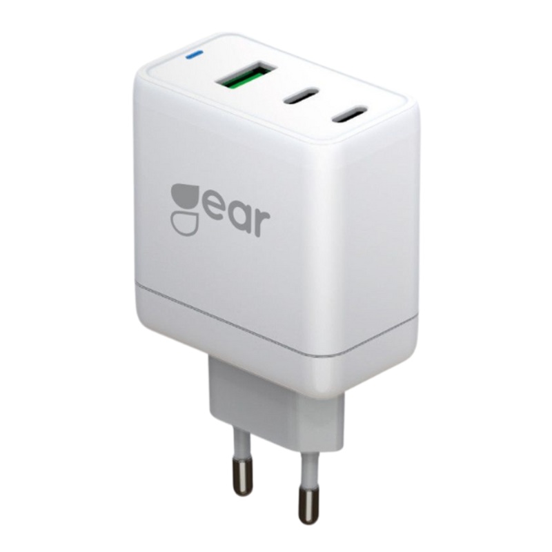 GEAR CHARGER 65W 2 X USB-C, 1 X USB-A