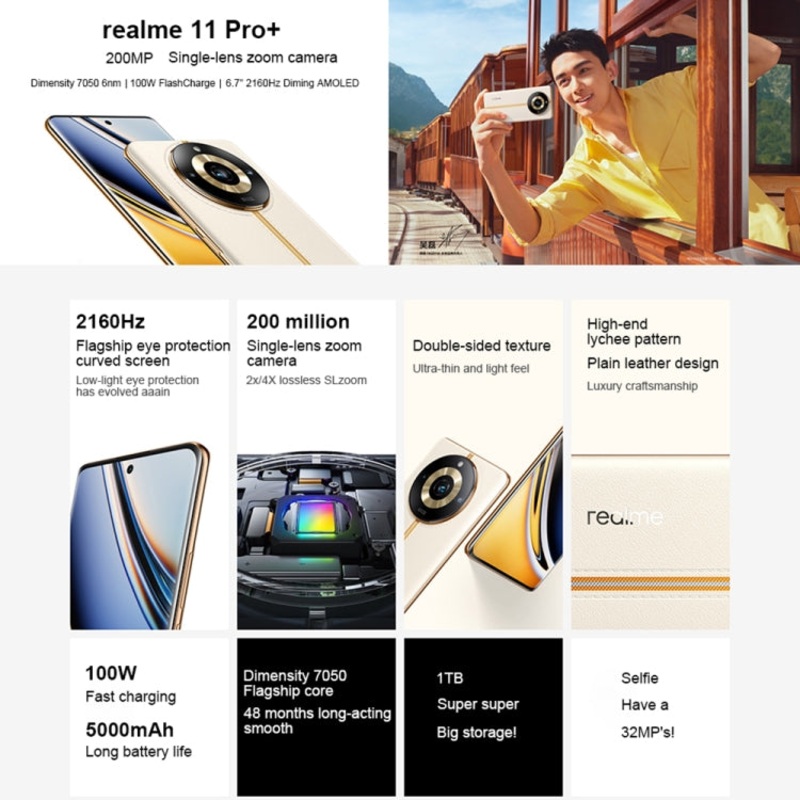 Realme 11 Pro Plus 5G RMX3740 Dual SIM 12GB+1TB (China Version) Black