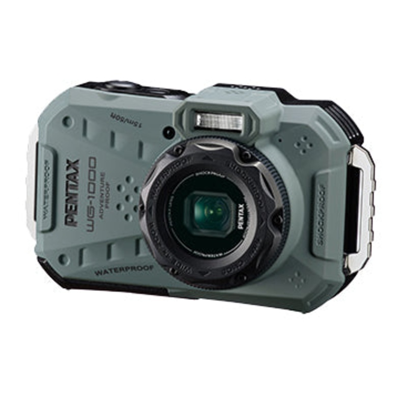 Ricoh Pentax WG-1000 16 MP Digital Camera – Olive –  Open Box