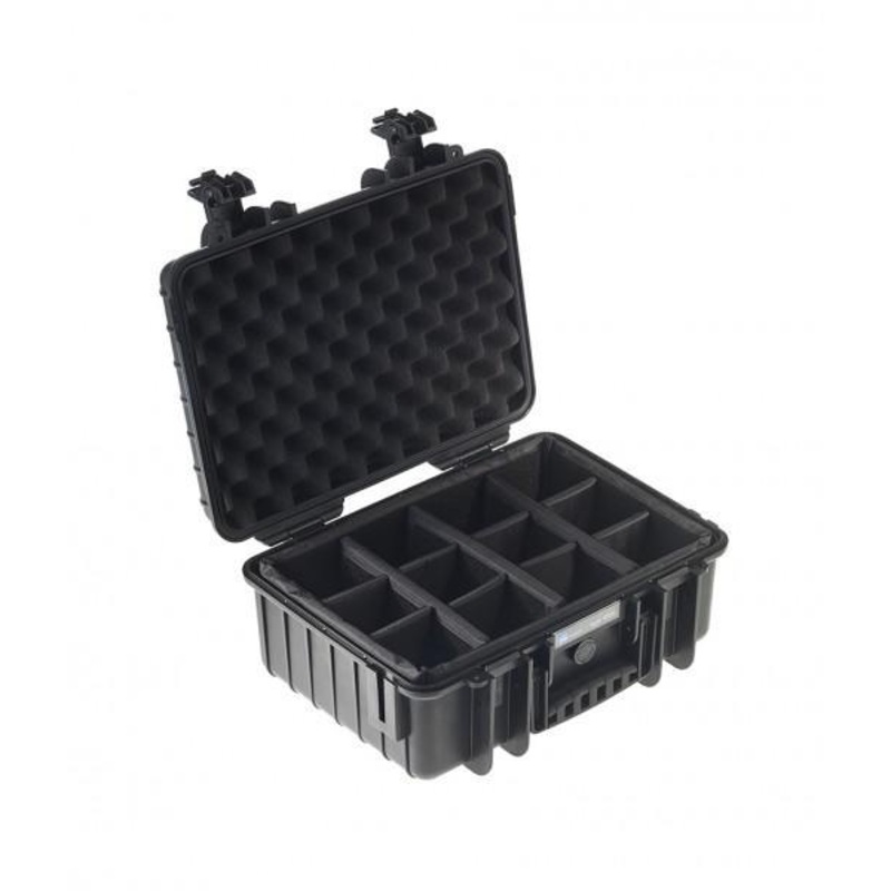 B&W International Type 4000 Hard Case Black with Dividers