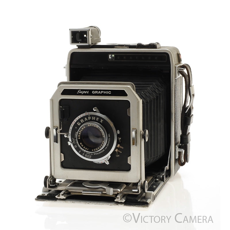 Graflex Super Graphic 4×5 Field Camera w/ Optar 135mm f4.7 Lens [EXC-]