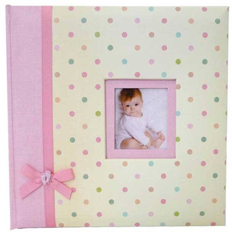 Kara Traditional Baby Girl Photo Album – 60 Sides – Pink