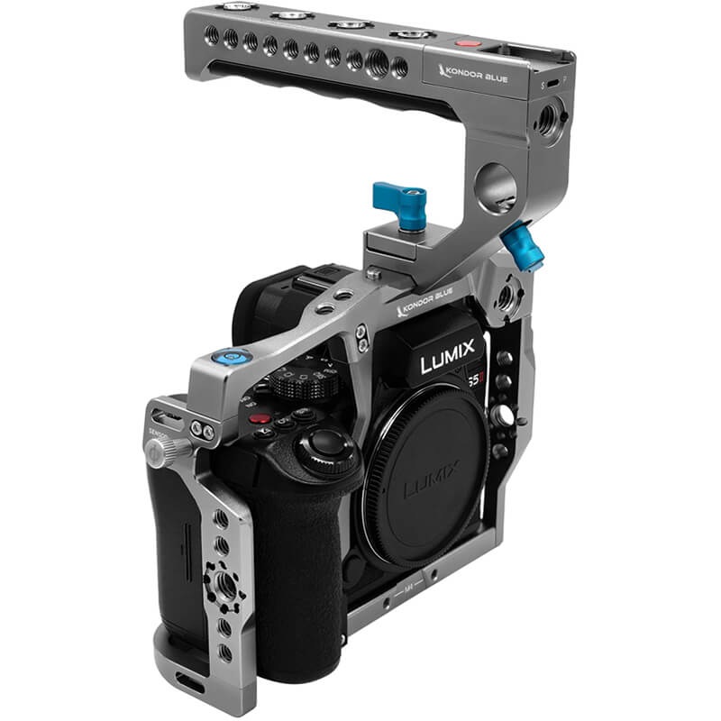 KONDOR BLUE Panasonic DC-S5II/X Cage w/ Top Handle SPACE GRAY – KONPS5II