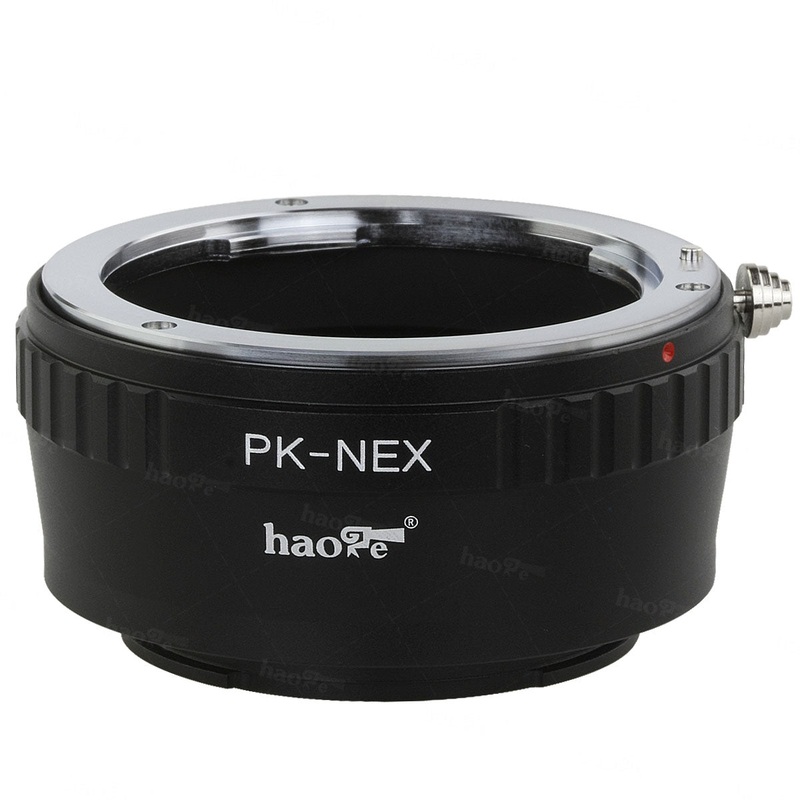 Haoge Lens Mount Adapter for Pentax K PK Mount Lens to Sony E-mount NEX Camera such as NEX-3, NEX-5, NEX-5N, NEX-7, NEX-7N, NEX-C3, NEX-F3, a6300, a6000, a5000, a3500, a3000, NEX-VG10, VG20