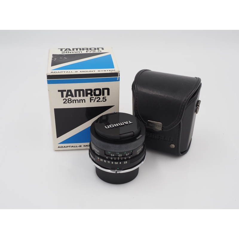 Used Tamron 28mm f2.5 adaptall-2 with Nikon AI adapter lens #8805us