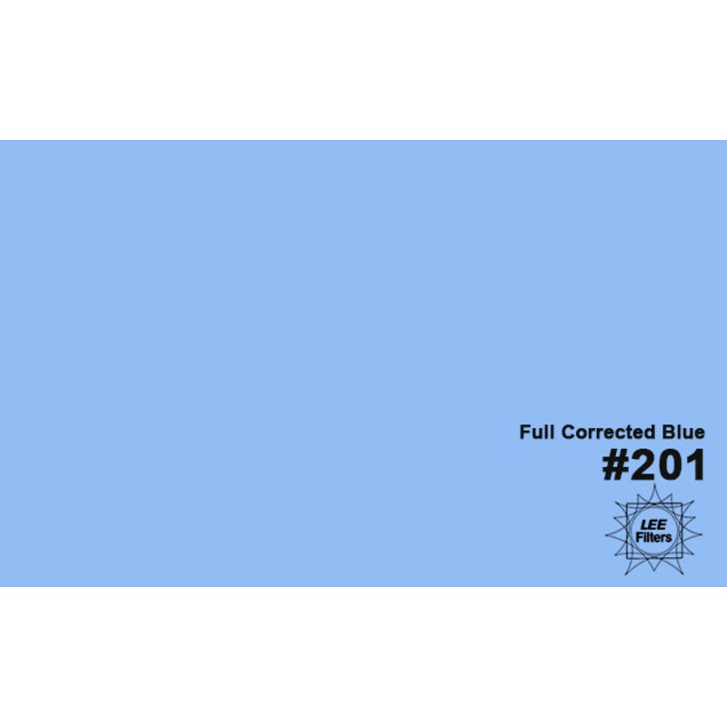 LEE Filters 201 Color Gel Full Corrected Blue (21″x48″)