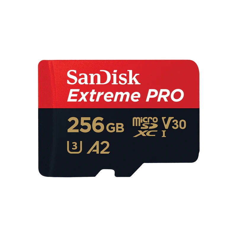 SanDisk 256 GB Extreme Pro 200MB/s microSDXC UHS-I Memory Card with Adapter