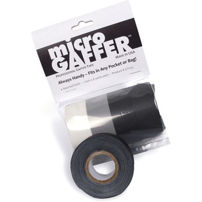 Visual Departures microGAFFER Tape 1″ x 8 Yd (4 Pack)