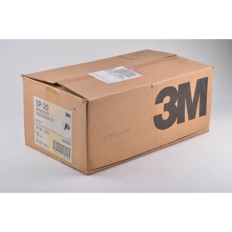 Case of 10 3M Umatic Sp-20 Broadcast Video Cassette, Brand New, Sealed